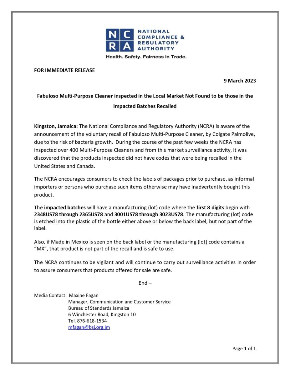 March 2023 national compliance and regulatory authority